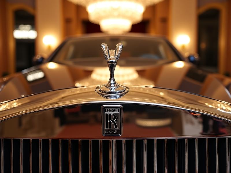 東京都内の高級ホテルエントランスでの車両